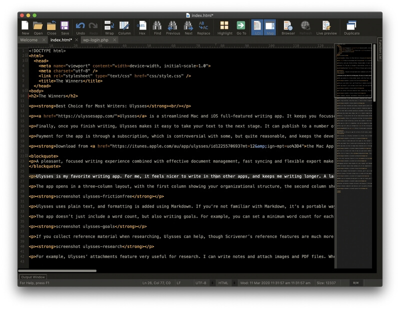 mac style text editor for windows
